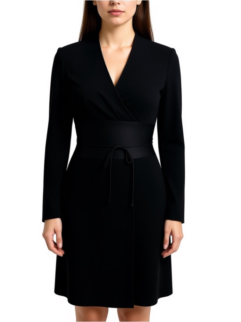 Jones New York Evening Vintage Black Satin-back Faille Cocktail Dress - EUC